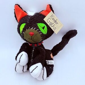 Bleeding Edge KinderGoths Voodoo Black Cat Plush Spiked Collar Gothic 2003 NWT